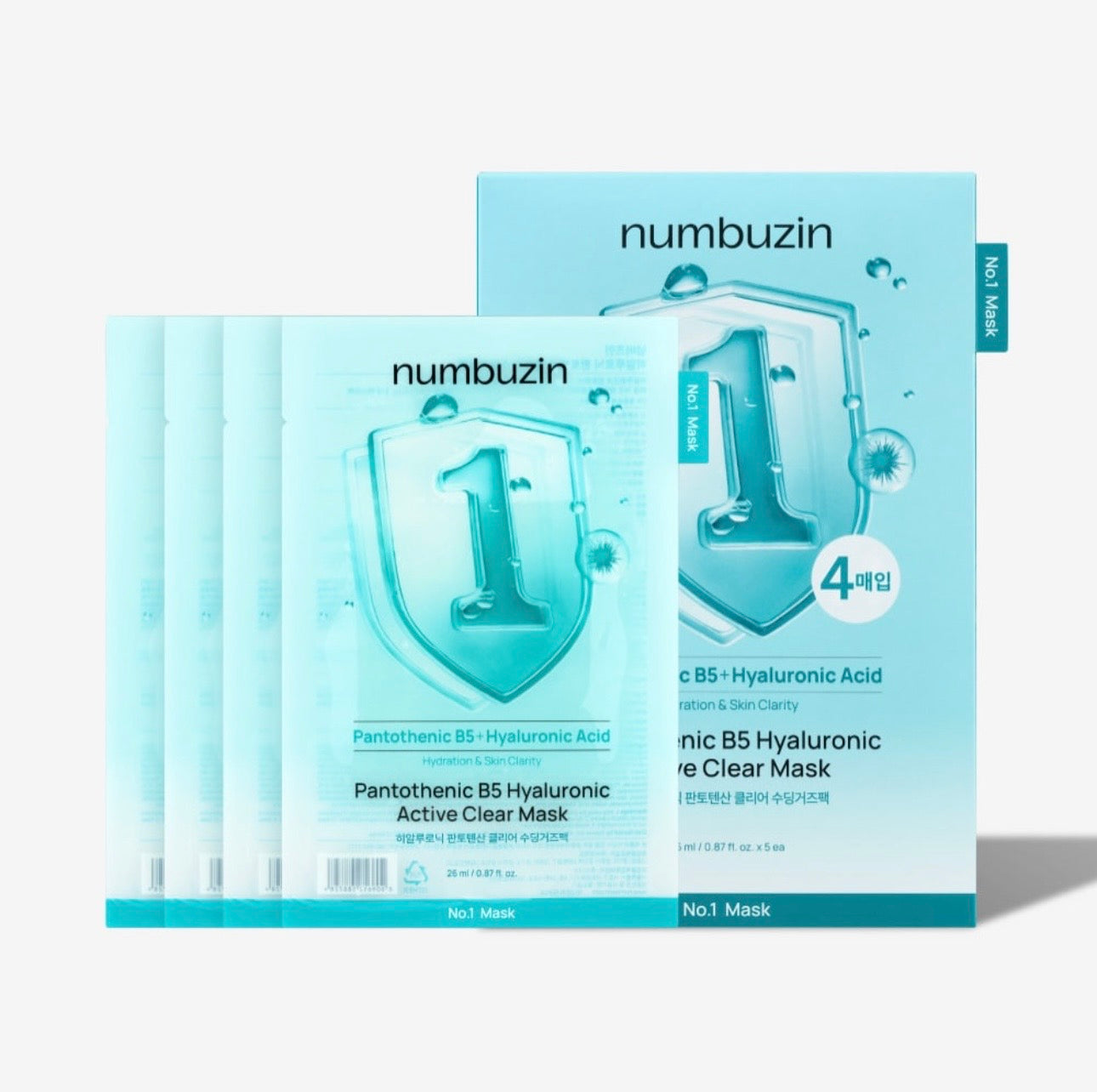 numbuzin No.1 Pantothenic B5 Hyaluronic Active Clear Mask 26ml