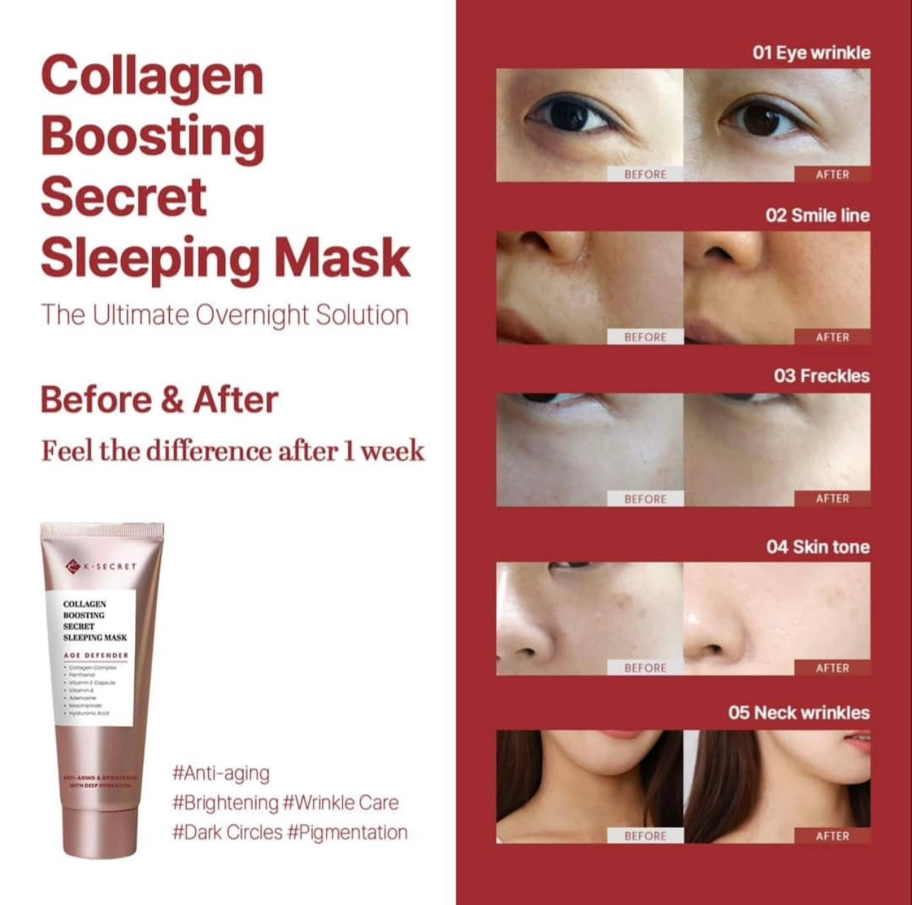 K-SECRET Collagen Boosting Secret Sleeping Mask 60ml