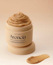 Arenicia Fresh Calendula Cleanser jar with cream on a beige background