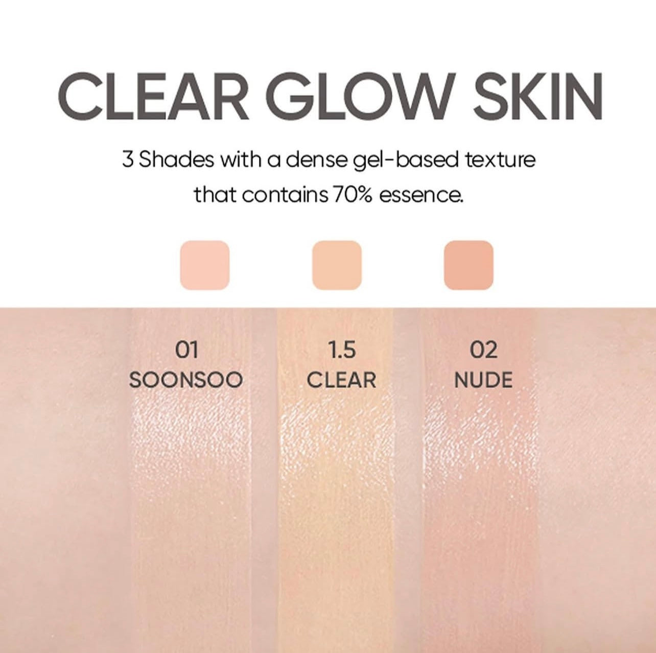 Amuse Dew Jelly Cushion SPF 38 PA++ 15g Soonsoo 01