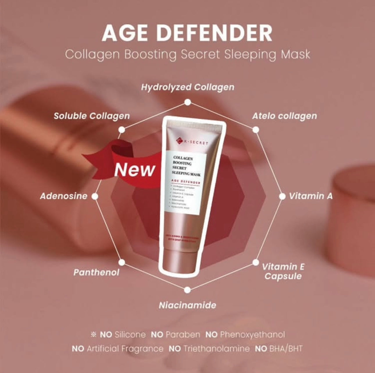 K-SECRET Collagen Boosting Secret Sleeping Mask 60ml