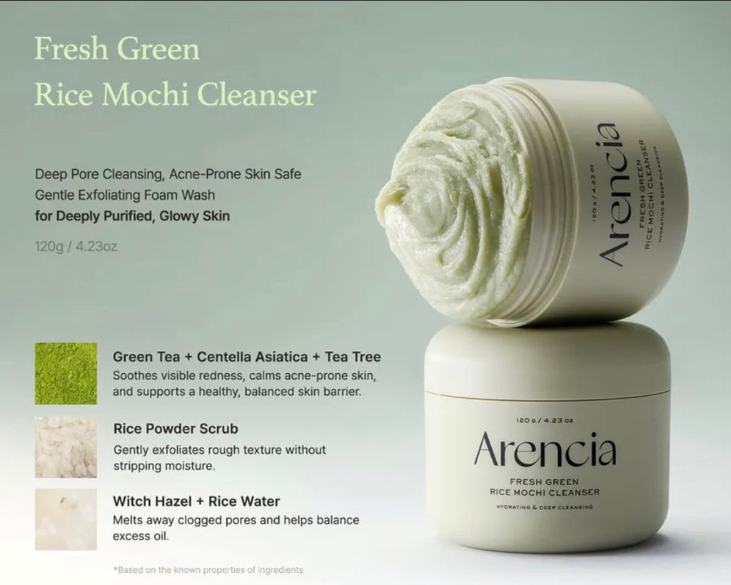 Arencia Fresh Green Tea Cleanser 120g