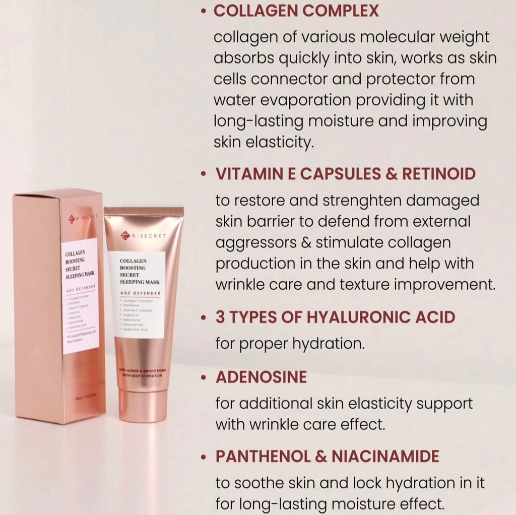 K-SECRET Collagen Boosting Secret Sleeping Mask 60ml