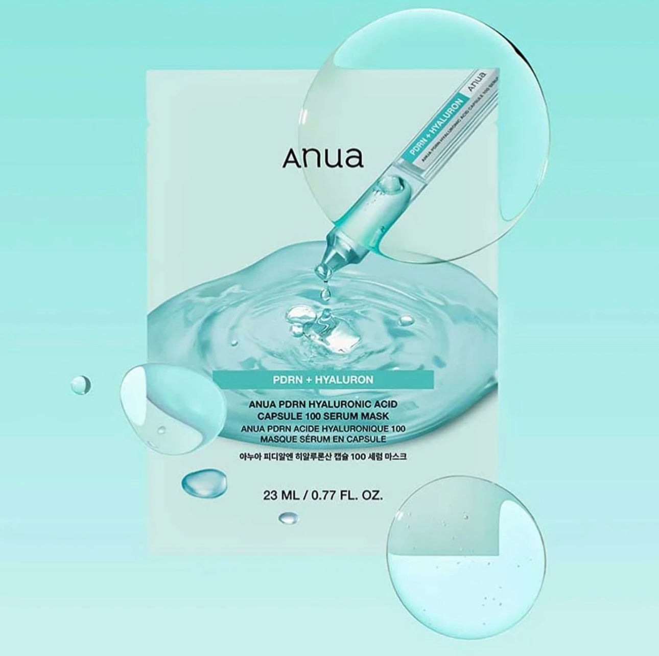 Anua PDRN Hyaluronic Acid Capsule 100 Serum Mask 23ml