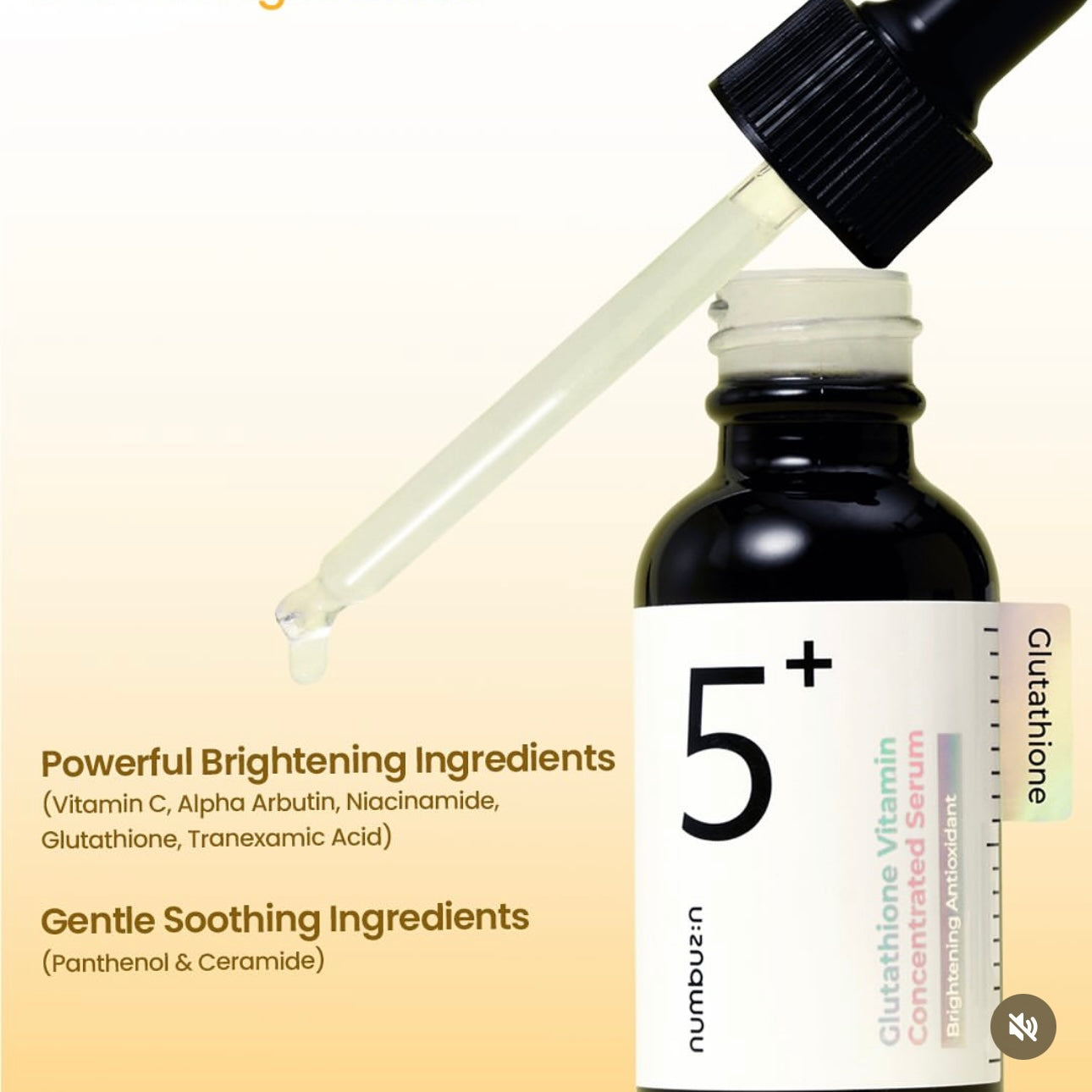 Numbuzin No.5+ Vitamin Concentrated Serum Brightening Antioxidant 30ml