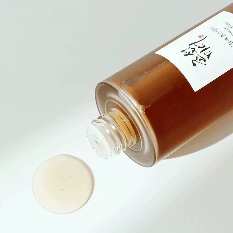 Bottle ofBeauty of Joseon Ginseng Essence Water 150ml on a light gray background