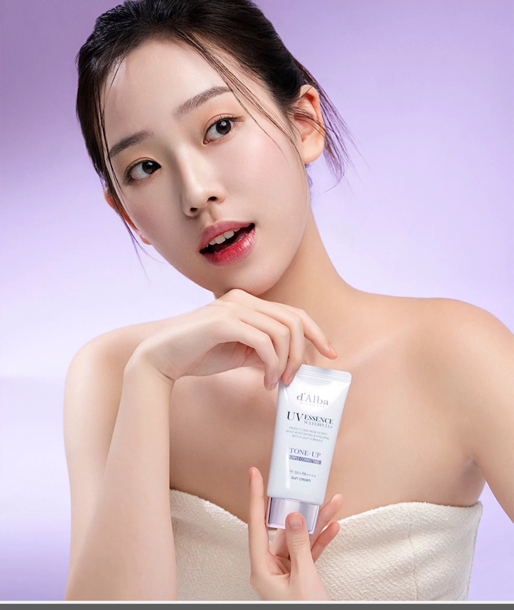 D'Alba UV Waterfull+ Tone-Up Purple Sun Cream 50ml