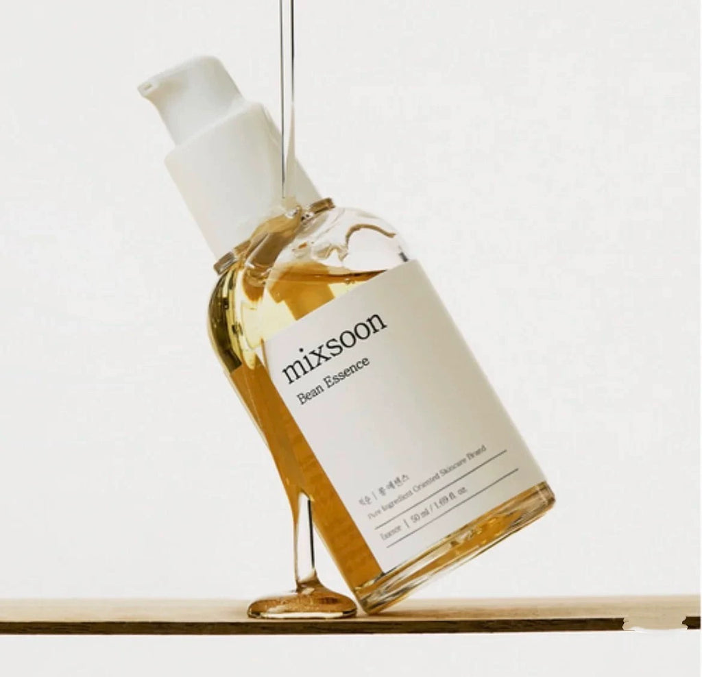 Bottle of mixsoon serum on a white background