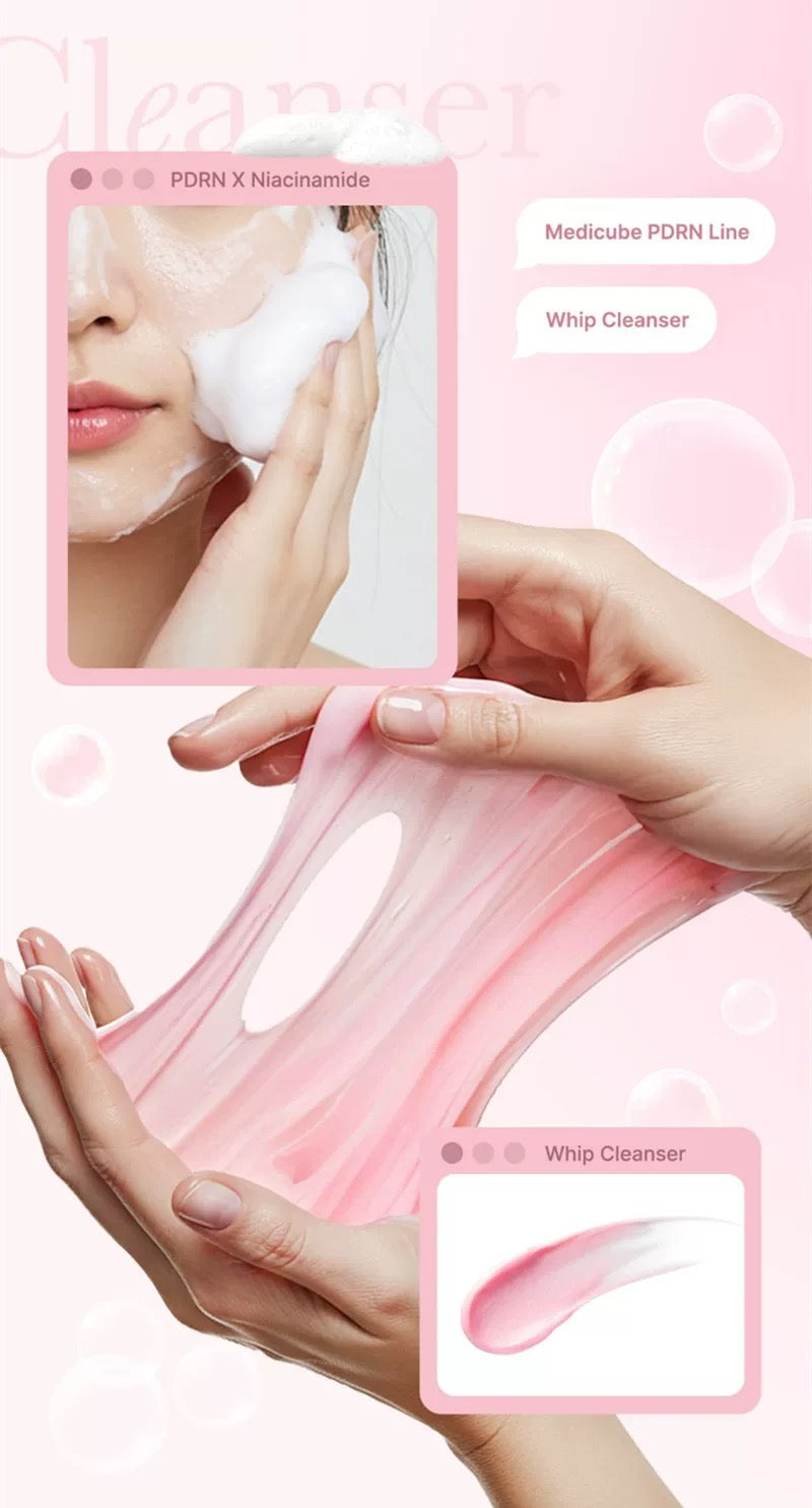 Medicube PDRN Pink Niacinamide Whip Cleanser 120g