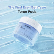 Biodance gel-type toner pads container on a blue background