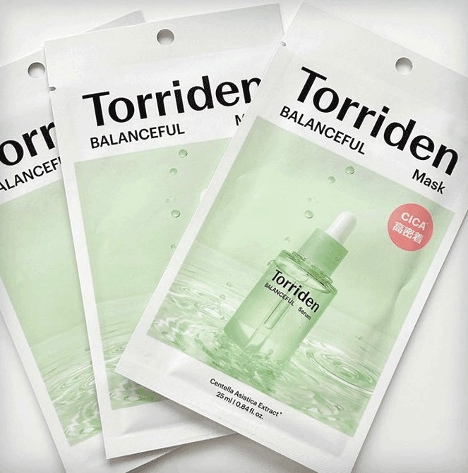 Torriden Balanceful Mask packaging on a white background